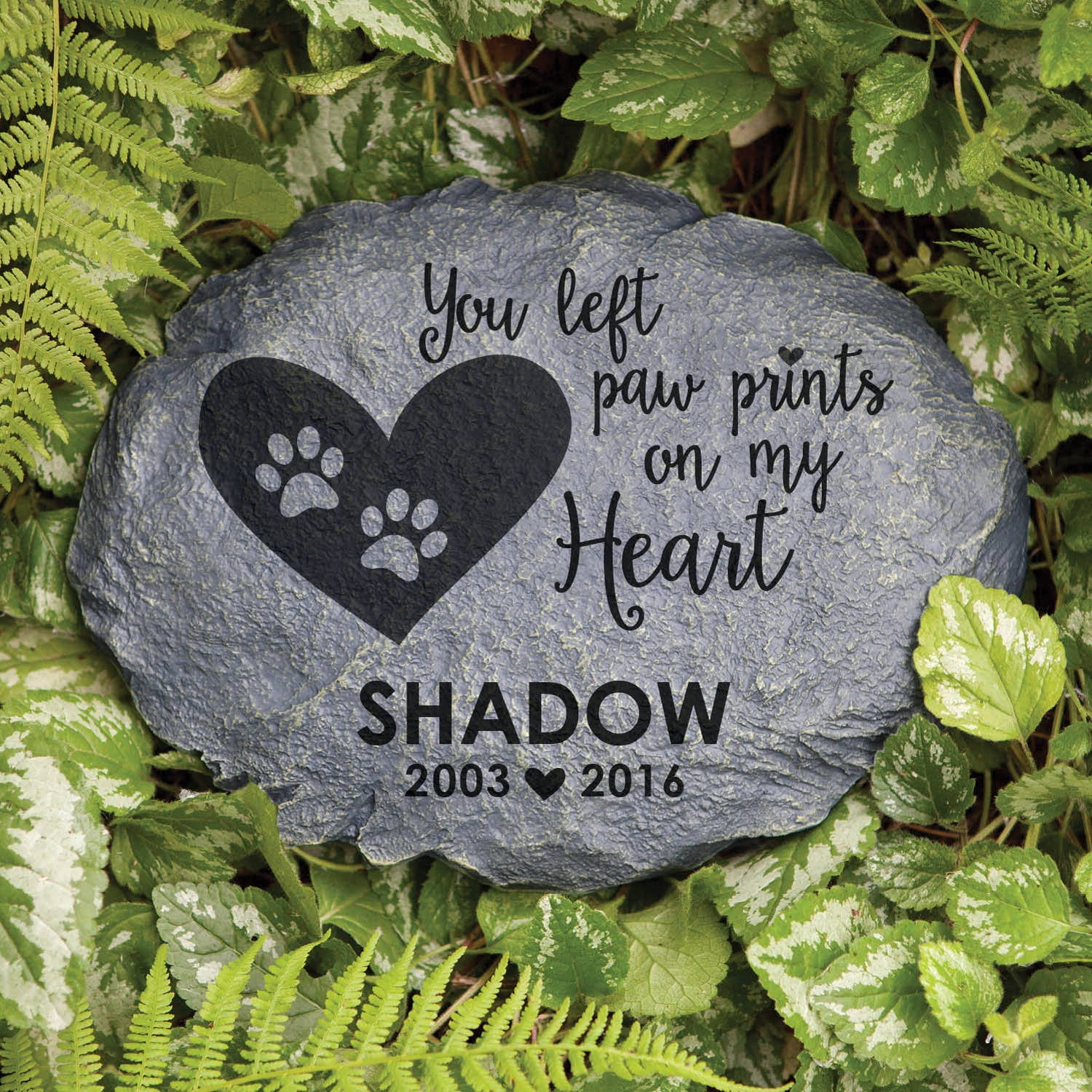 personalized pet memorial garden stones