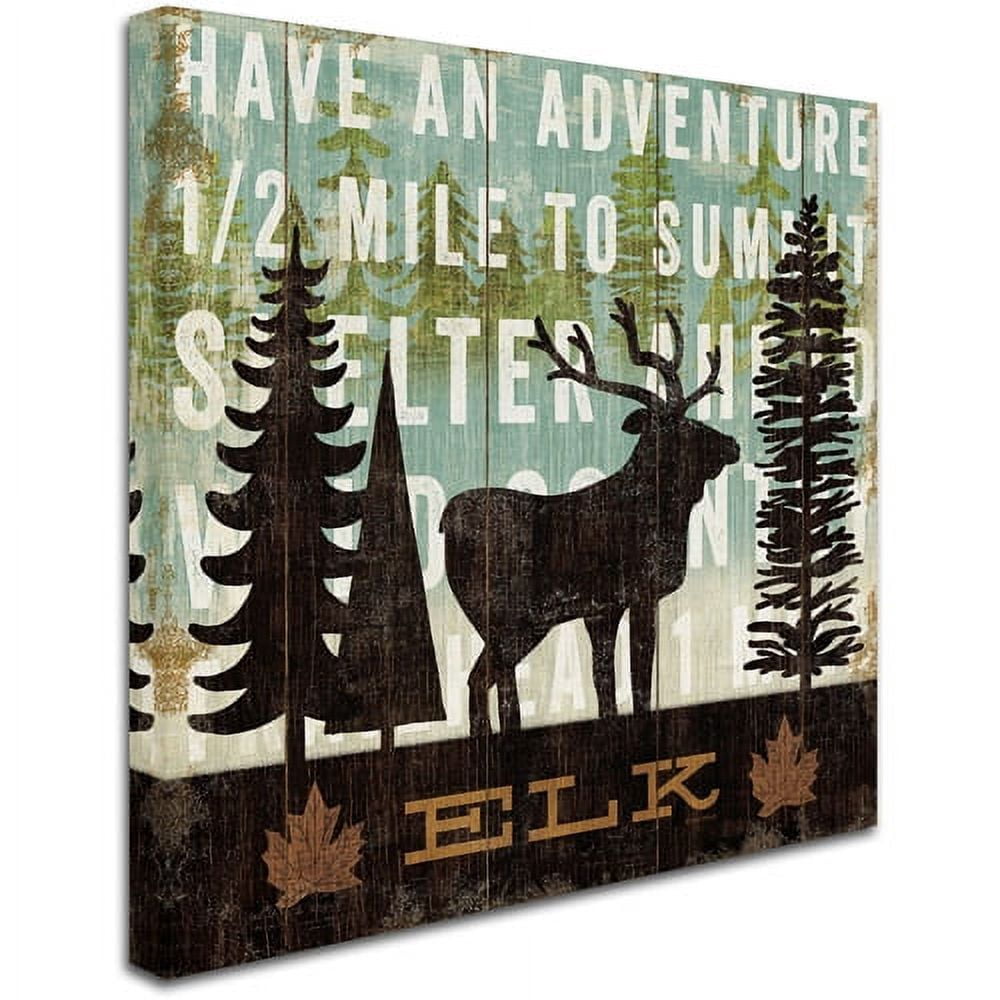 Trademark Fine Art "Simple Living Elk" Canvas Art by Michael Mullan