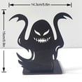 thumbnail image 3 of HomeDM Halloween Tabletop Wooden Centerpiece Decorations, Wood Silhouette Ghost House Table Decor, Halloween Themed Table Topper for Home Kitchen, 3 of 4