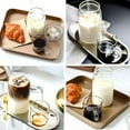 thumbnail image 4 of Glass Milk Cup, Double Spouts Clear Glass Cup Espresso Shot Parts Coffee Mug Milk Cup Small Glass Milk Cup Creamer Pitcher, for Salad Dressing,Coffee Cream, 4 of 12
