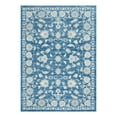 thumbnail image 3 of Unique Loom Boston Collection Area Rug - Floral (9' 10" x 14' Rectangle Blue/Ivory), 3 of 7