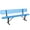 Blue, variant on AwayHome 4ft Heavy Duty Mesh Metal Outdoor Park Bench with Backrest & Steel Frame,Red