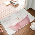 thumbnail image 4 of Sikiie Cute Bathtub Print Flannel Anti-slip Floor Mat 16x24in, Thickened Dustproof Entrance Door Mat Floor Mat for Kitchen, Bathroom, Laundry Room, 4 of 7