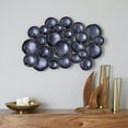 thumbnail image 2 of DecMode Black Aluminum Plate Wall Decor with Uneven Edges, 2 of 7