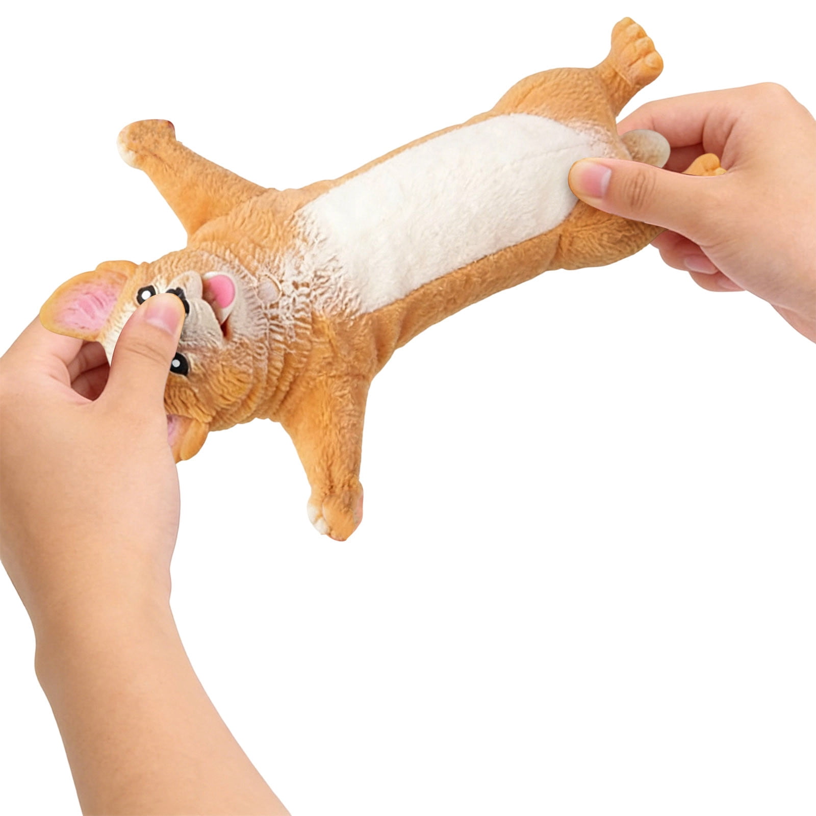 Yannianjz Sensory Party Favors for Adults Stress Balls, Squeeze FidgetToys, Cute Pug Corgi Pig Plush DogToysfor Anxiety Relief, Office, Classroom