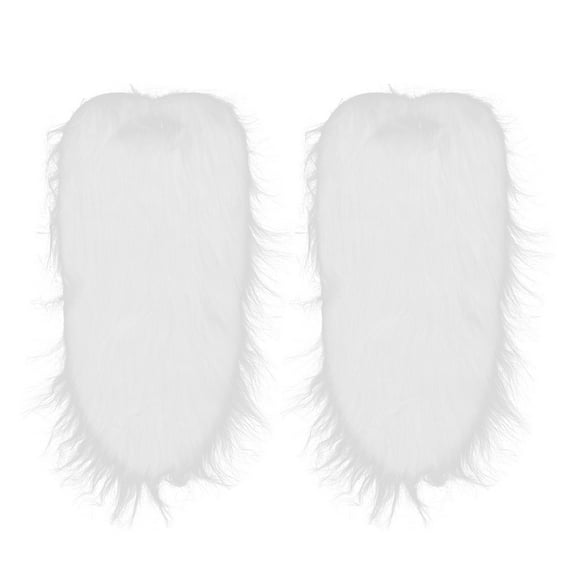 2 piezas de barba vikinga blanca realista, bigotes falsos, barba divertida, vello facial falso, accesorios de disfraz, barbas largas de piel sintética, suministros para fiesta de Halloween y cosplay