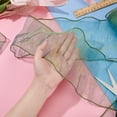 thumbnail image 4 of 7 Yards Border Lace Fabric Ruffle Pleated Chiffon Trim Retro Organza Tulle Fabric Applique Trim for DIY Wedding Dress Costume Sewing Craft Curtain Table Cloth Home Decor Green, 4 of 9