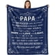 thumbnail image 1 of LHSHID Fathers Day Thanksgiving for Men I Love You Papa Gifts to My Papa Decorations Throw Blanket 50"x60", 1 of 7