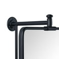 thumbnail image 6 of TEHOME Black Rounded Rectangle Pivot-N-View Bathroom Vanity Mirror 14x22", 6 of 6