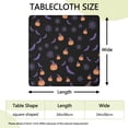 thumbnail image 2 of Seasonal Halloween Table Cover with Elastic Hem 34x34 Inch - Stretch Fit Square Tablecloth with Spooky Pattern for Coffee Table, 2 of 6
