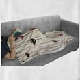 thumbnail image 6 of Valentines Day Soft Flannel Fleece Blanket, Hearts in Various Shapes and Sizes with Doodle Lines Love Themed Image, Cozy Plush for Indoor and Outdoor Use, 50" x 70", Black Coral Pink, by Ambesonne, 6 of 6