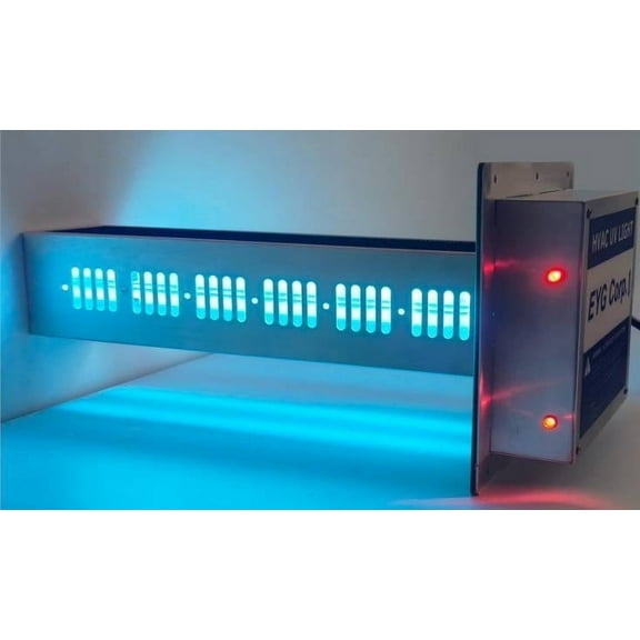 DUAL HVAC UV LIGHT-Pro 16” bulbs | UV Air Purifier with PCO Filter | Continuous 360° 24/7 Air Purification | Dual Bulb UV Light & -OH Ion Technology for Inactivating Mold, Bacteria, and Viruses