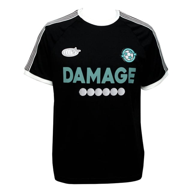 Playera George para Hombre Tipo Soccer Manga Corta Negra Talla CH