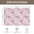 thumbnail image 3 of Placemat, Pioneer Flower Floral Print Pattern Place Mats Table Mat Set Of 2, PVC Washable Placemats for Party Kitchen Dining Decoration, 18x12 Inch, Fade Resistant, 3 of 6