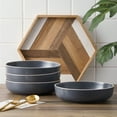 thumbnail image 6 of Stone Lain Lauren 32-Piece Dinnerware Set Stoneware, Charcoal, 6 of 6