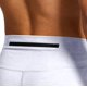 thumbnail image 3 of Ceisia Men's Quick Dry Compression Training Shorts 5 Inch Athletic Tights with Back Zipper Pocket for Summer White L Gifts, 3 of 4