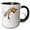 Black/White, variant on 3drose, Usa, Wy, Yellowstone. Red Fox Leaping Through the Snow After Rodent., 11oz Mug