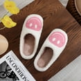 thumbnail image 4 of ZELAND Halloween Pumpkin Ghost Warm Winter Cotton Slippers for Men and Women - Couple's Thick Sole Anti-Slip Indoor House Shoes, 4 of 5