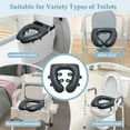thumbnail image 5 of Bedside Commode Seat Cushion for Seniors, Soft Padded Toilet Seat Cover for Pressure Relief, Portable Shower Chair Cushion, Easy to Clean for Elderly and Post Surgery Care, 5 of 6