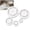 White, variant on 5 Pack Pottery Foot Ring Tool, Pottery Foot Ring Tool Clay Base Aligner for Ceramic, Aligned Foot Ring Template for Ceramics, Even Foot Press for Pottery Bowls, DIY Wheel Projects