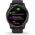 thumbnail image 3 of Reloj inteligente Garmin Venu 2 Plus GPS con llamadas y mensajes de texto banda negra con base de carga y kit de viaje, 3 of 7