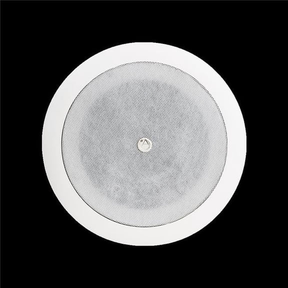 Atlasied FAP42T 4 in. Coaxial In-Ceiling Speaker with 16-Watt 70V-100V Transformer & Ported Enclosure