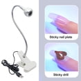 thumbnail image 4 of Tnobhg Nail UV Curing Light Mini Portable USB Charging Sturdy Metal Long Lifespan Nail Gel Lamp for Home Salon Use, 4 of 7