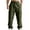 Army Green, variant on CharmCyan Mens Relaxed Fit Cargo Pants with Drawstring Waist Multiple Pockets Lightweight Breathable Outdoor Trousers for Daily Wear Hiking Work Army Green L