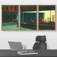 thumbnail image 2 of wall26 Framed Canvas Print Wall Art Set Nighthawks by Edward Hopper Cultural Historic Oil Painting Fine Art Reproduction Scenic Colorful for Living Room, Bedroom, Office - 16"x24"x3 Natural, 2 of 5