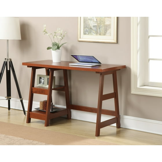 Convenience Concepts Designs2go Trestle Desk Multiple Finishes