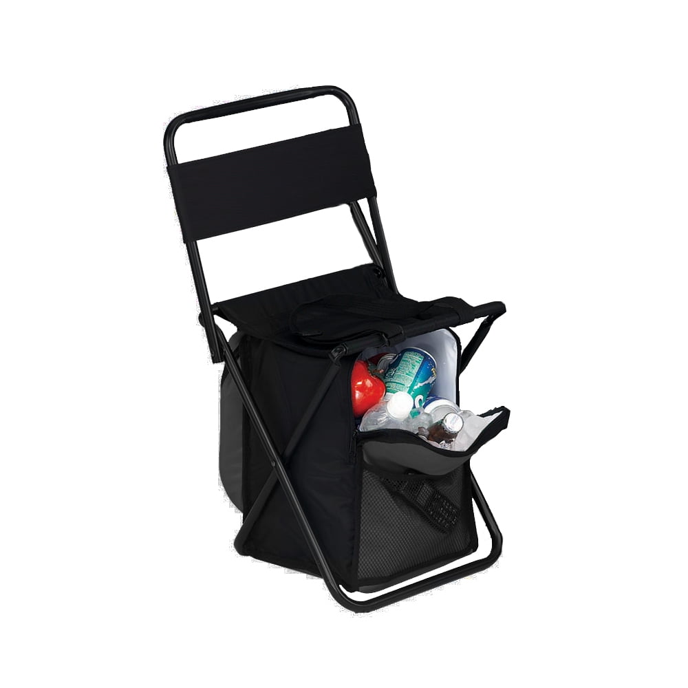 PICNIC CHAIR WITH COOLER BLACK