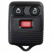 KeylessOption Black Replacement 3 Button Keyless Entry Remote Control Key Fob Clicker For Ford