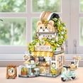 thumbnail image 2 of City Cafe Building Blocks Toys, Openable Coffee Shop Building Set,1077pcs Mini Bricks, 2 of 5
