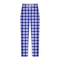 thumbnail image 1 of Pantalones largos para hombre, informales, a la moda, con estampado, cintura elástica, rectos, de poliéster, 1 of 3