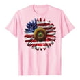 thumbnail image 5 of ORT Womens American Flag T Shirt Patriotic Shirts Short Sleeve Patriotic Shirt 4th of July Tee Tops Crewneck Summer T-Shirt(Z2-Pink,XL), 5 of 6