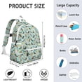 thumbnail image 6 of Dachshund Dog and Pizza Backpack for School,Cute School Bag,Schoolbag with Adjustable Shoulder Straps & Padded Back,13.4"x11"x4.7", 6 of 6