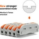 thumbnail image 4 of Conectores eléctricos, 30 piezas de conectores de cable con tuerca de palanca, bloques de terminales para empalmes rápidos en conectores de cable conductor compacto de 2/3/4/5/6 vías, 4 of 5