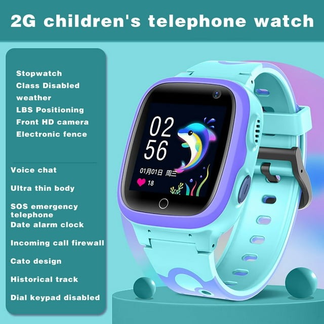 Pisexur Electrónica para Hombres Reloj Inteligente de Posicionamiento para Niños Foto Pantalla de Alta Definición Reloj Teléfono para Estudiantes Electrónica para Niños, Organizador de Electrónica