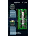 thumbnail image 2 of Mistaha 8GB DDR3L Laptop Memory Module, 1600MHz SO-DIMM PC3L-12800S CL11 1.35V - New, 2 of 6