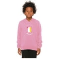 thumbnail image 2 of Daxton California Republic Youth Unisex Pullover Hoodie Mid-Weight Fleece Sweatshirt, Pink, Medium, 2 of 3