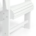 thumbnail image 5 of WestinTrends Highland Outdoor Patio HDPE Adirondack Chair With Cup Holder and Table Set, White, 5 of 15