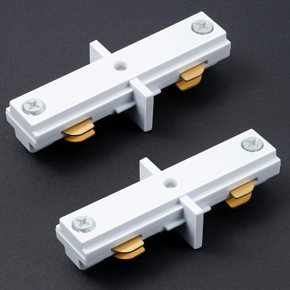 2 Pack H Track Dead End I Connector Compatible with WAC Lighting H Track Systems, 3 Wire Lighting Accessories, LED Lights Connector(White)