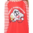 thumbnail image 2 of Looney Tunes Girls Christmas Pajamas Tweety Bird Sylvester Cat Pajama Nightgown, 2 of 5