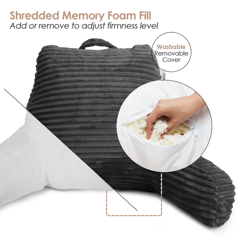 Nestl Reading Pillow with Arms, Shredded Memory Foam photo 6
