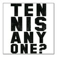 thumbnail image 1 of DistinctInk Custom Bumper Sticker - 10" x 10" Decorative Decal - White Background - Tennis Anyone?, 1 of 2
