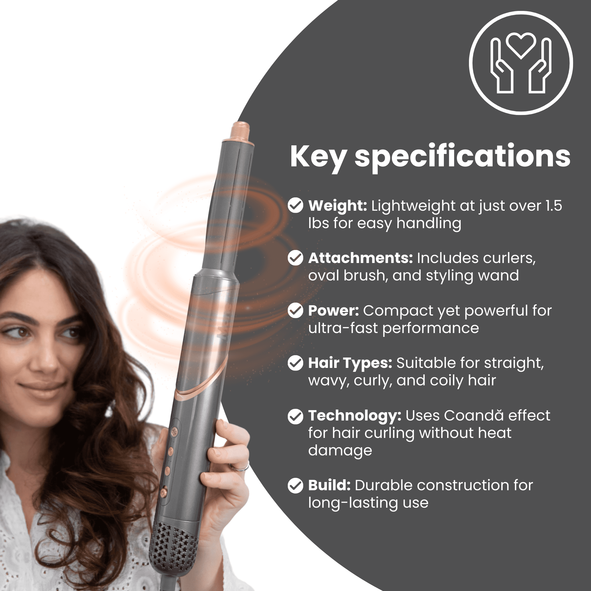 FlexStyler Pro360 All-in-One Hair Styling System, High-Power Dryer with Precision Curl, Volume and Straight Technology