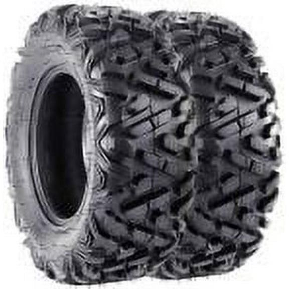 Pinypikaka AT18x9.5-8-4PR ATV Tires, All Terrain ATV UTV Mud Trail Tires(Set of 2, Tubeless)