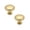 Gold 2PCS, variant on 1-1/4" Champagne Bronze Zinc Alloy Cabinet Knobs - Single Hole Center Kitchen Satin Brass Cabinet Pull Hardware for Bedroom