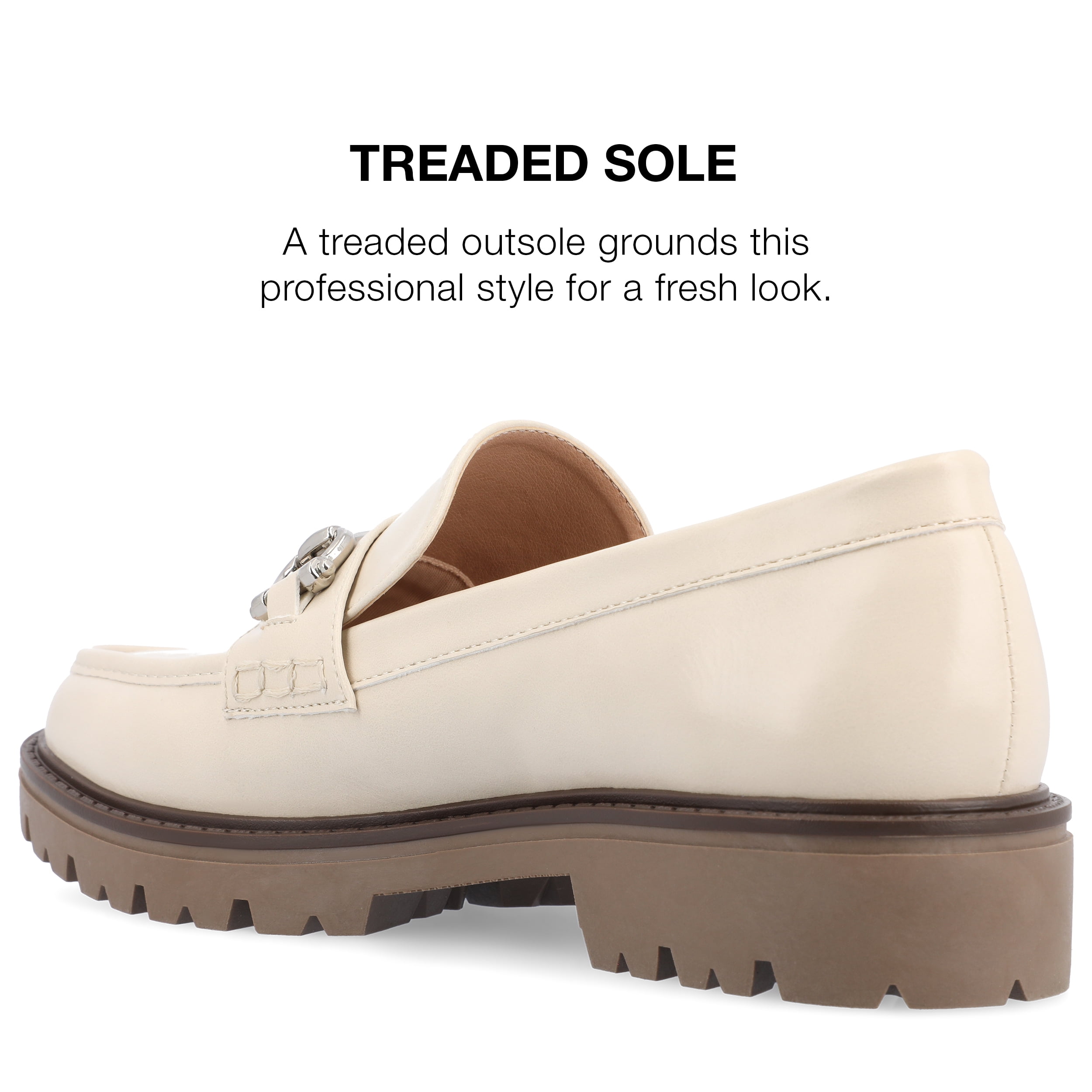 Journee Collection WomensTru Comfort Foam Jessamey Treaded Outsole Loafer Flats