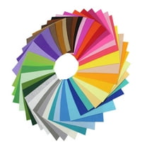 CTIRCHIU 40Pcs Assorted Color Polyester Felt Fabric Sheets for Decorating Christmas Ornaments and Handmade Appliques